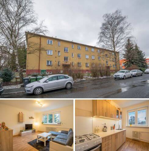 Byt 2+1, 42 m² ve Slaném, ulice Mírová — Belšan Reality