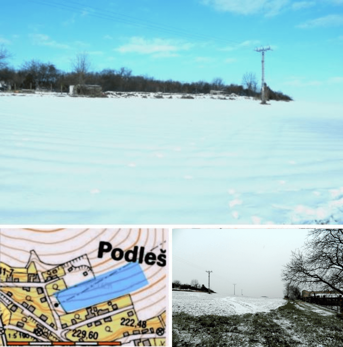 Stavební pozemek, 10 678 m² v Podlešíně — Belšan Reality